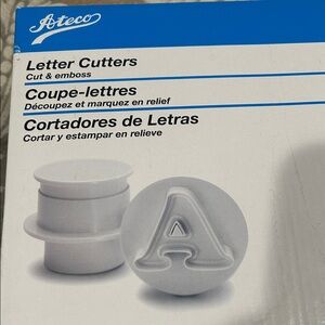Ateco White Letter Cutters New